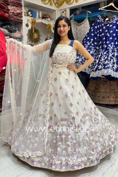 White Handwork Lehenga Choli