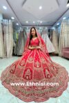 Red Silk Elegant Handwork Bridal Lehenga Choli