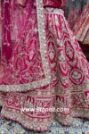 Bright Pink Designer Bridal Lehenga Choli