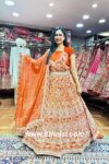 Rust Orange Designer Lehenga Choli