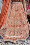 Rust Orange Designer Lehenga Choli