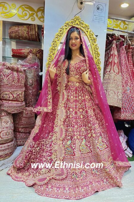 Beautiful Pink Bridal Lehenga Choli