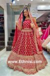 Red Handwork Bridal Lehenga Choli