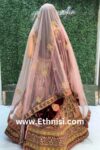 Maroon and Light Pink Bridal Lehenga Choli