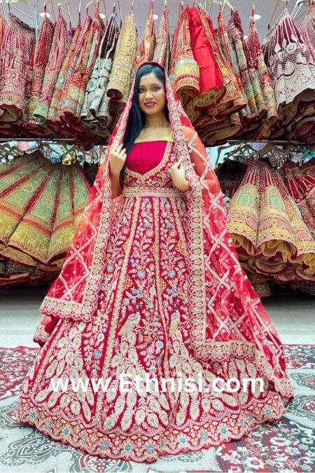 Figure Patter Work Bridal Lehenga Choli