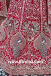 Beautiful Red Figure Pattern Work Bridal Lehenga Choli