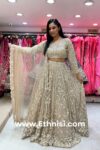 Ivory Sequin Loaded Designer Handwork Lehenga Choli