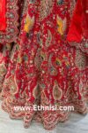 Red Figure Pattern Work Bridal Lehenga Choli