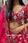 Designer Red Lehenga Choli for Wedding Guests