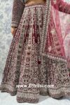 Maroon Beautiful Bridal Lehenga Choli