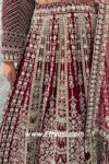 Maroon Beautiful Bridal Lehenga Choli