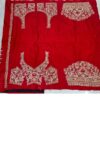 Red Calcutta Work Royal Bridal Lehenga Choli