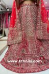 Rich Royal Calcutta Handwork Bridal Lehenga Choli