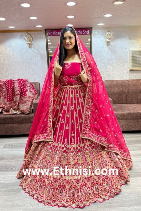 Red Designer Bridal Lehenga Choli