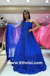 Royal Blue Full of Cut Glasses Lehenga Choli