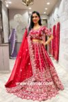 Elegant Red Heavy Handwork Bridal Lehenga Choli