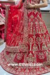 Stunning Heavy Handwork Red Lehenga Choli