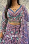 Shades of Blue Designer Lehenga Choli