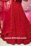 Monotone Red Handwork Lehenga Choli