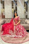 Red Classy Handwork Bridal Lehenga Choli