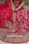 Red Classy Handwork Bridal Lehenga Choli