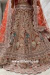 Orange Rust Handwork Lehenga Choli