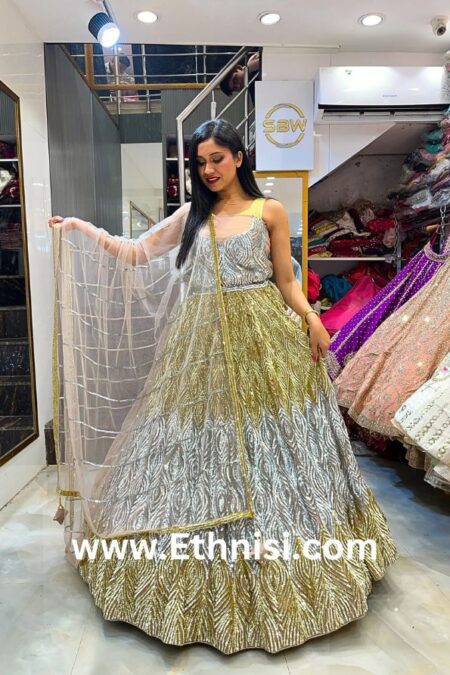 Sequin Leaded Designer Bridal Lehenga Choli