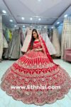 Red Bridal Lehenga Having Golden Handwork