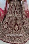 Maroon Designer Handwork Bridal Lehenga Choli