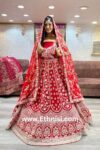 Rich Red Silk Designer Bridal Lehenga Choli