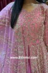 Baby Pink Designer Handwork Dress