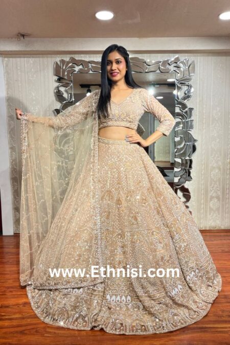 Ivory Designer Handwork Lehenga Choli