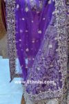 Purple Dabka Work Designer Dress