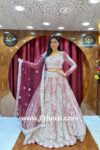 Maroon Sequin Loaded Handwork Lehenga Choli