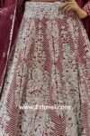 Maroon Sequin Loaded Handwork Lehenga Choli