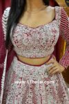 Maroon Sequin Loaded Handwork Lehenga Choli